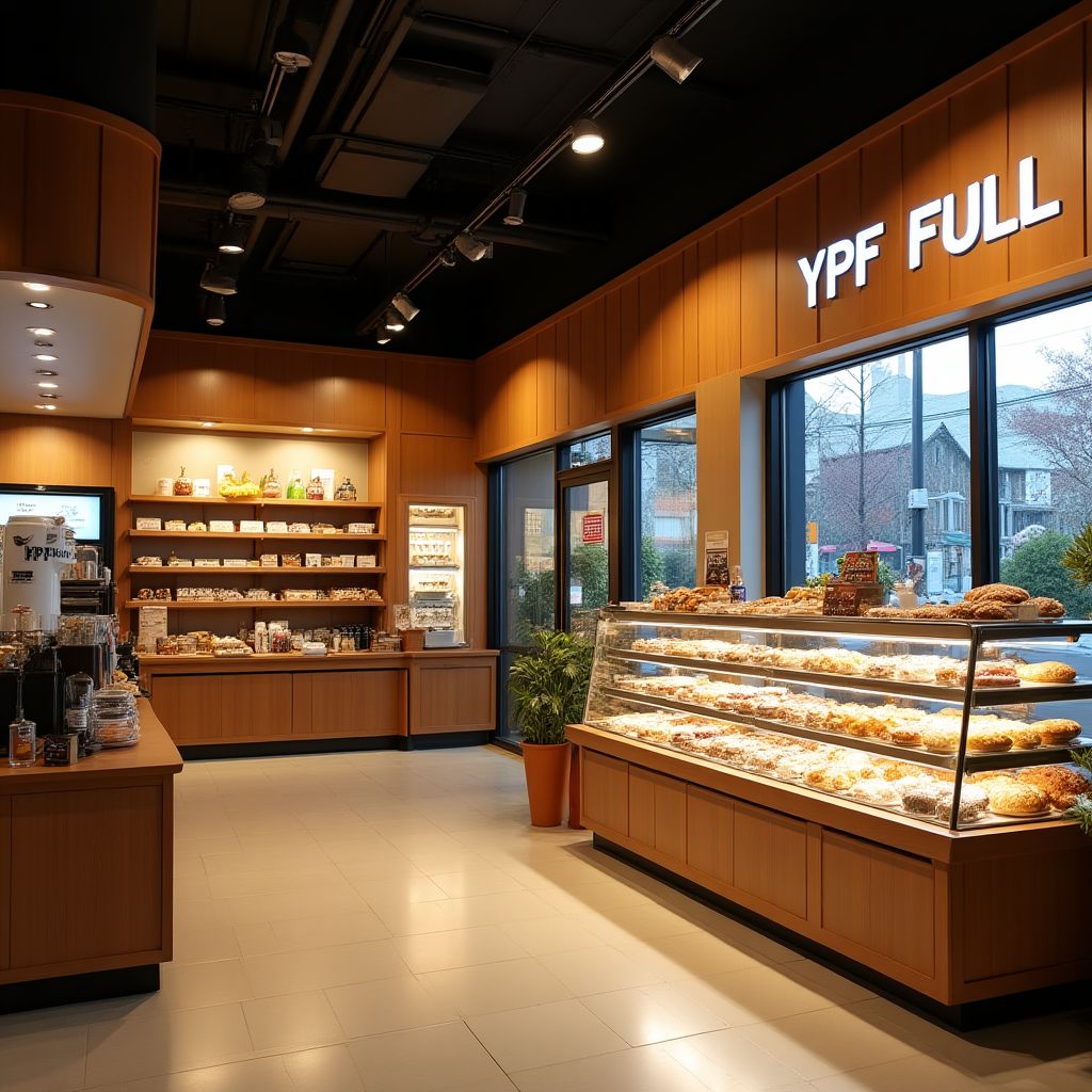Interior de una tienda YPF Full
